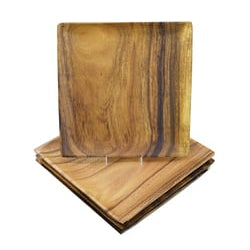 Acacia Wood Square Tray/Plate 12"x 12"x1-HOME/GIFTWARE-Kevin's Fine Outdoor Gear & Apparel