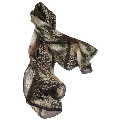 Kevin's Feather Silk Scarf