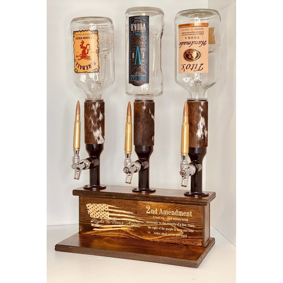 2nd Amendment Triple Whiskey Tower Liquor Dispenser-HOME/GIFTWARE-Kevin's Fine Outdoor Gear & Apparel