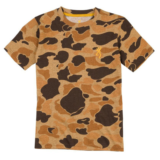 Browning Wasatch Short Sleeve T-Shirt-Men's Clothing-Vintage Tan-S-Kevin's Fine Outdoor Gear & Apparel