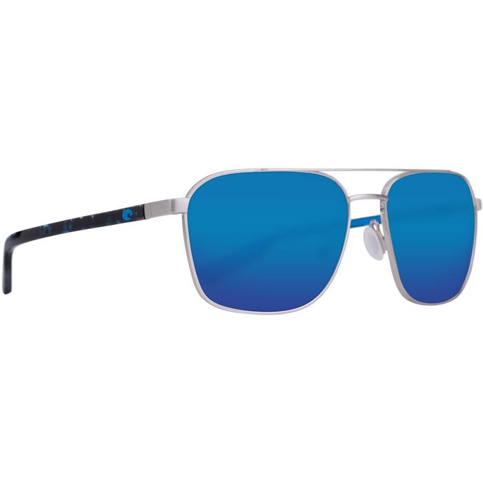 Costa "Wader" Polarized Sunglasses-SUNGLASSES-Brushed Silver-Blue Mirror 580P-Kevin's Fine Outdoor Gear & Apparel