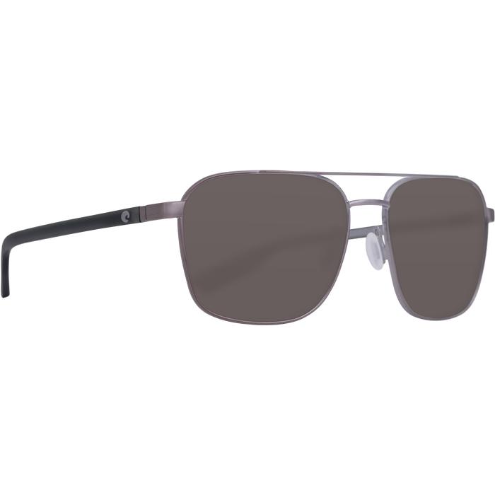 Costa "Wader" Polarized Sunglasses-SUNGLASSES-Shiny Dark Gunmetal-Gray 580P-Kevin's Fine Outdoor Gear & Apparel